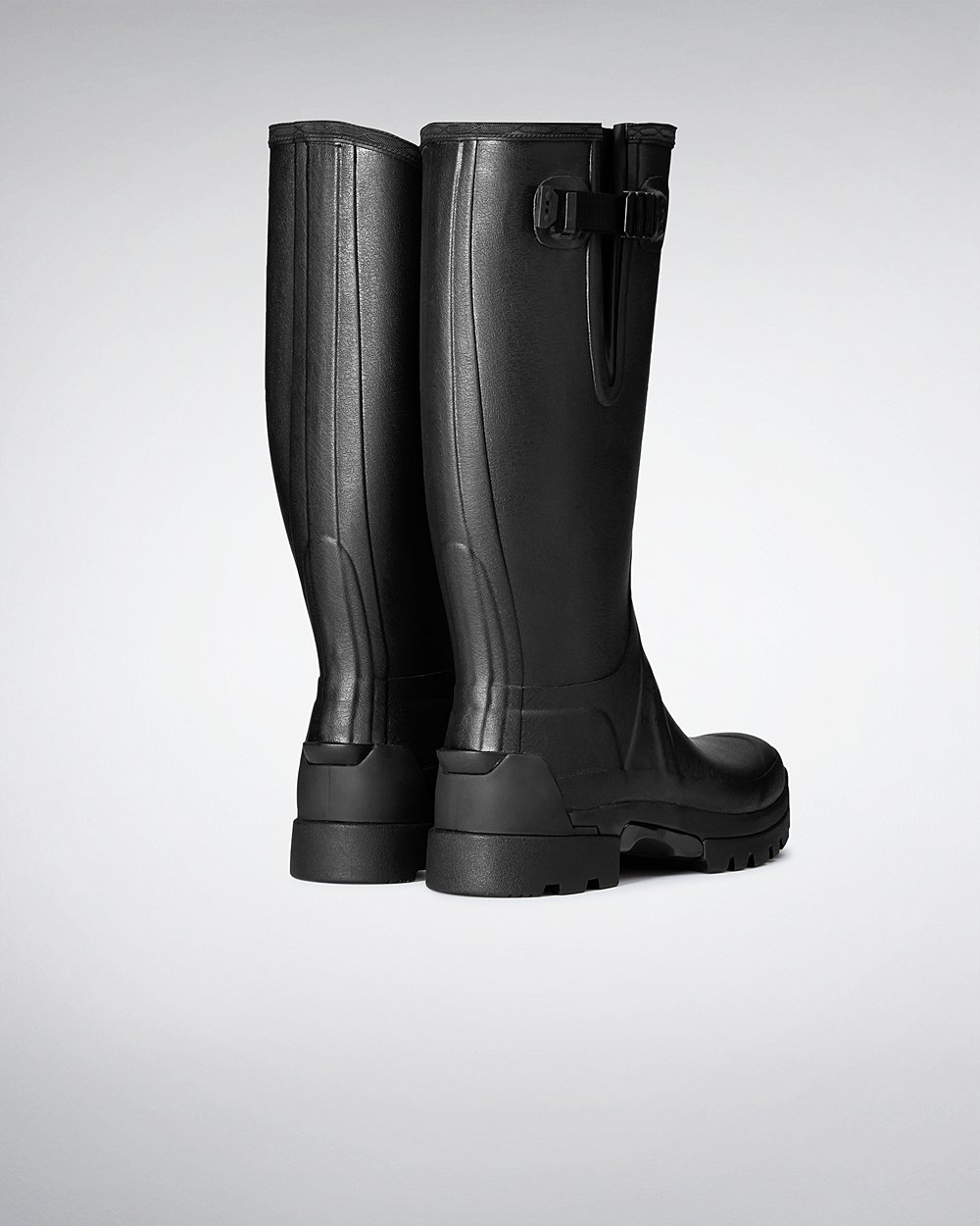 Botas de Lluvia Altas Hunter Hombre - Balmoral Adjustable 3Mm Neoprene - Negros - BQGIZEO-14